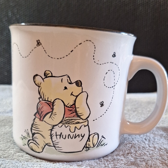 Disney Other - Disney Winnie the Pooh Off White Mug with Red Accents